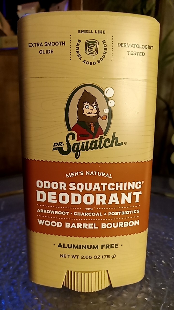 Dr. Squatch Wood Barrel Bourbon Natural Deodorant for Men