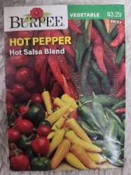 Pepper Hot Salsa Vegetable Seeds - Burpee 550mg 11/21